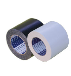 [古藤工業]カラー布粘着テープ　No.801（白/黒）1ケース18巻入　幅100mm×長さ25m×厚さ0.33mm