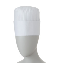 [住商モンブラン]コック帽(男女兼用)　9-636　総丈15cm