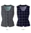 AR2822[アルファピア/ALPHARPIER]事務服ベスト(チェック)【在庫限定】