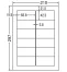 再剥離粘着ラベル　FJA210FH 12面