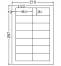 再剥離粘着ラベル　CL-17FH 14面