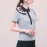 [KARSEE(カーシーカシマ)] グレーポロシャツ(ミニリボン付) ESP453 【在庫限定】