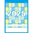 NB-142 色分文字月表 壁掛け 名入れカレンダー
