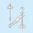 [サカエ] ステンレスオプション耐震固定金具(床タイプ)