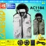 AC1184 [BURTLE(バートル)] ファン付きウェア エアークラフト ベストフード付(ファン対応作業服)22V対応ファンバッテリーセット