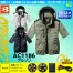 AC1186 [BURTLE(バートル)] ファン付きウェア エアークラフト 半袖ブルゾンフード付(ファン対応作業服)22V対応ファンバッテリーセット