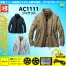 AC1111 [BURTLE(バートル)] ファン付きウェア エアークラフト 長袖ジャケット(ファン対応作業服)　　19V対応ファンバッテリーセット