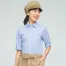 [SerVo] ET1322/ET1324/ET1326 七分袖シャツ ストライプ(男女兼用)