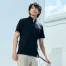 [POLOIZM(小倉屋)] 切りポケハーフジップ半袖ポロシャツ 3686