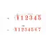 [サンビー] テクノタッチ回転印　欧文4連&6連&8連(明朝体)1号