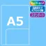 ≪名入れ≫ A5シングルポケットオリジナルクリアファイル スタンダード 500枚以上～