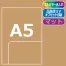 ≪名入れ≫ A5シングルポケットオリジナルクリアファイル マット 500枚以上～