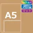 ≪名入れ≫ A5ダブルポケットオリジナルクリアファイル マット 500枚以上～