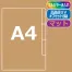 ≪名入れ≫ A4仕切り付(2枚)オリジナルクリアファイル マット 500枚以上～