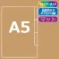 ≪名入れ≫ A5仕切り付(2枚)オリジナルクリアファイル マット 500枚以上～