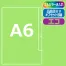 ≪名入れ≫ A6仕切り付(2枚)オリジナルクリアファイル エコ 500枚以上～