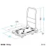 [サンワサプライ] 取っ手つき台車　大　CART-FA7HBK