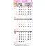 IW-203 壁掛クォータースケジュール(3ヶ月) 壁掛け 名入れカレンダー