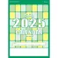 NB-161 A2色分文字月表 壁掛け 名入れカレンダー