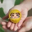 ≪名入れ≫見守り豆だるまさん(金運・万願・開運)