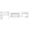 NED167FLL-AWH/AWL L型デスク NED型 | NAIKI/ナイキ 幅1600×奥行1400×高さ700mm