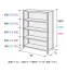 耐荷重120kgB型ボックス棚高さ2100mm横幅890mm×奥行き315mm[NAIKI/ナイキ]