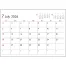 NB-1145 SG-930 6Weeks Calendar(レッド)名入れカレンダー