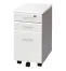 HDE-K201W キャスターワゴンカギ付き  | ナカバヤシ 幅300×高さ395×奥行580mm