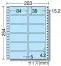 [東洋印刷] ドットプリンター用カラーラベルMT8-CP/CY/CB