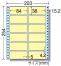 [東洋印刷] ドットプリンター用カラーラベルMT8-CP/CY/CB