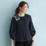 [ENJOY] ESA1032 オーバーブラウス(七分袖)