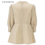 [BONOFFICE] AUB4300 八分袖チュニック丈ブラウス