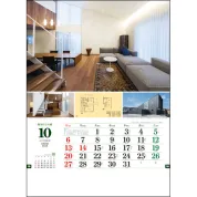 TD-657 現代住宅 壁掛け 名入れカレンダー