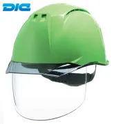 DIC(ディックプラスチック) シールド・バイザー付ABSヘルメット「AA11-CSW」 1セット5個入