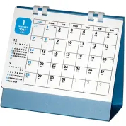アクセントカレンダー 名入れ卓上カレンダー(ブルー台紙)
