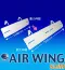 [ダイアンサービス] エアコン風避け空調板(伸縮可変タイプ)「エアーウィング・スリム」[AW10-02-01] (2台セット)