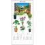 TD-782 観葉植物 壁掛け 名入れカレンダー