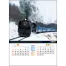 TD-935 シャッター蒸気機関車の旅(地図付 壁掛け 名入れカレンダー