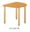 [ナイキ/NAIKI]木製テーブル(半円)W800×D900×H700mm　RT0890RLC-NA