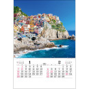 TD-521 トーハン・DX世界風景 壁掛け 名入れカレンダー