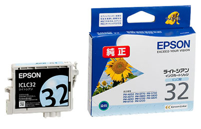 ICLC32 インクジェットカートリッジ ライトシアン 純正 | エプソン/EPSON