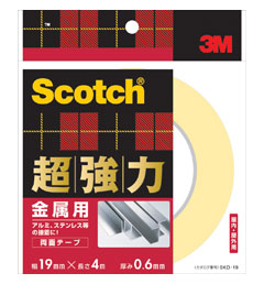 [住友スリーエム]超強力両面テープ金属用　長さ4m　3巻パック