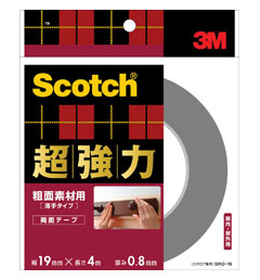 [住友スリーエム]超強力両面テープ粗面素材用　長さ4m　3巻パック