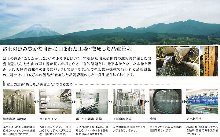 旭産業 ミネラルウォーター「ASHITAKA（あしたか天然水） 〜富士の恵みの水〜 ＜2Lボトル＞」 1セット12本入（1ケース6本入×2） /  電話注文ができる通販ジャンブレ