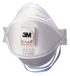 [3M(スリーエム)]防塵マスク折りたたみタイプ　DS2(1ケース10枚入)　9322-DS2