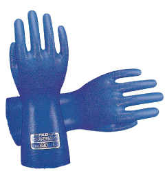 [エステー]ニトリル手袋「モデルローブロング」No.630　ブルー　