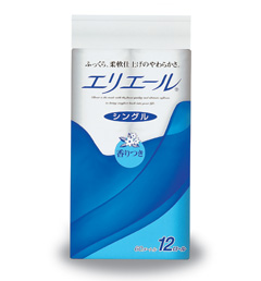 エリエール トイレットペーパー 60mシングル 96ロール 花の香り | 大王製紙