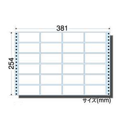 ナナフォーム粘着ラベル　24面　M15-J　(1箱 500折入)