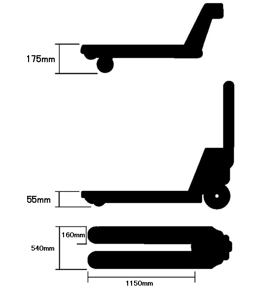 HPL20S ハンドパレットトラック 低床型 | ナンシン