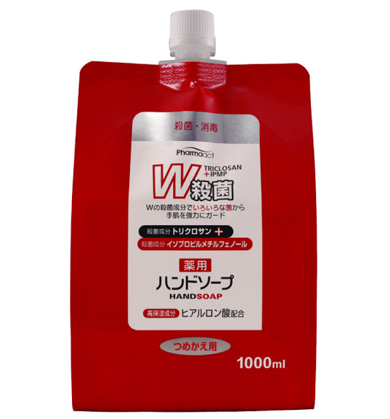 [熊野油脂] W殺菌薬用ハンドソープ 詰替え用 1L×10本